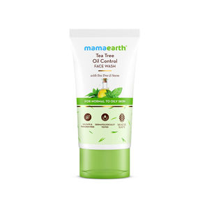 Mamaearth Tea Tree Oil Control Face Wash with Tea Tree & Neem for Normal to Oily Skin - 150 ml Up to 12 Hrs Oil Control | Cleanses Gently | Controls Acne & Pimples