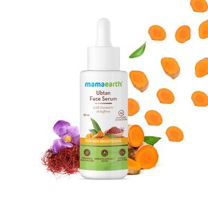 Mamaearth Ubtan Face Serum for glowing skin, with Turmeric & Saffron for Skin Brightening โ 30 ml