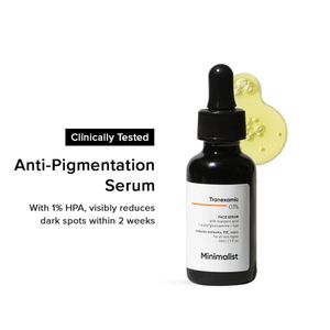 Minimalist 3% Tranexamic Face Serum for Melasma, Post Inflammatory Hyperpigmentation(PIH) or Erythema(PIE) & Acne Scars, 30 ml