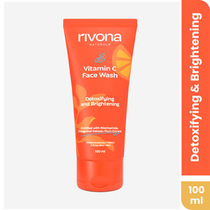 Rivona Naturals Vitamin C Facewash | Kakadu Plum + Niacinamide |Deep Cleansing and Skin Brightening | For Men & Women | All Skin types | 100 ml