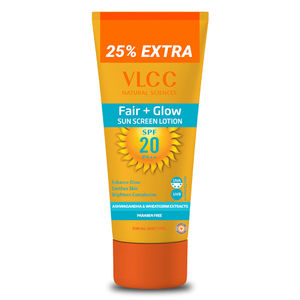 VLCC Fair+Glow Sun Screen Lotion SPF20 (125 ml)