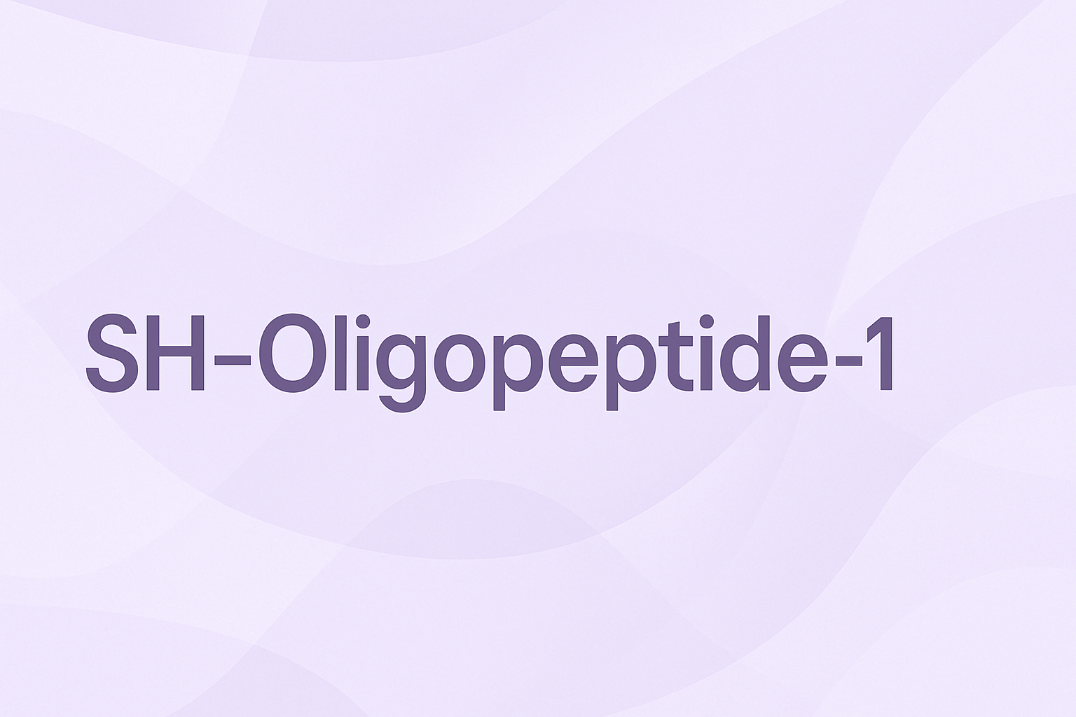 SH-Oligopeptide-1: The Synthetic Human Growth Factor for Cellular Renewal and Advanced Anti-Aging