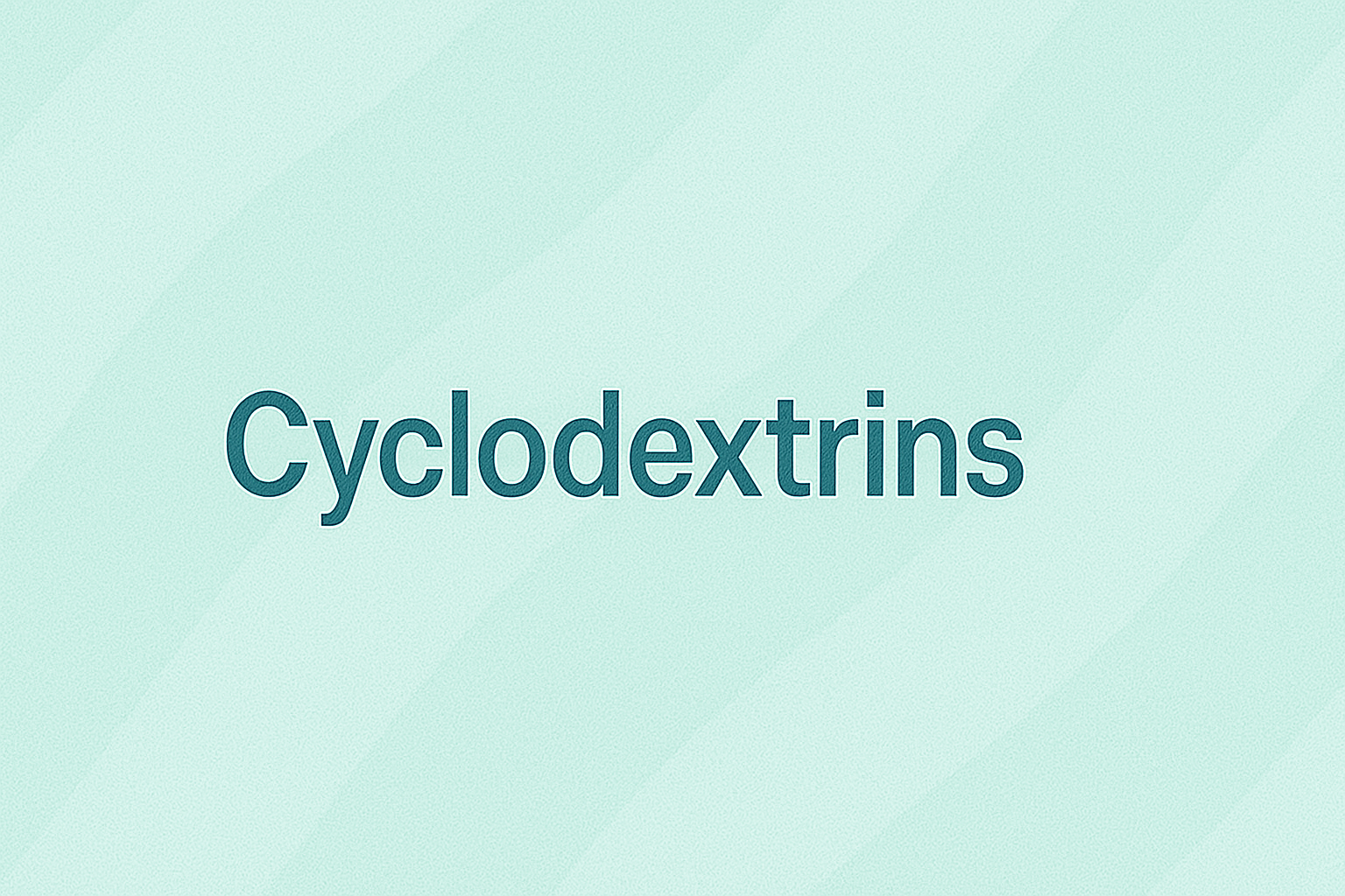 Cyclodextrins: The Molecular Carriers Revolutionizing Ingredient Delivery and Stability