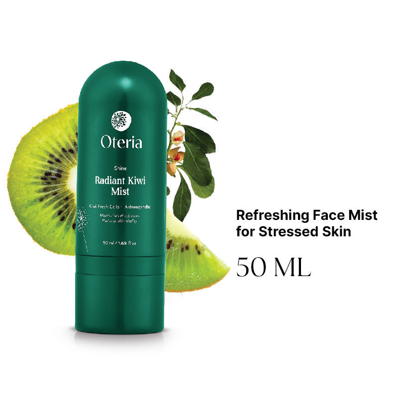 Oteria Kiwi Face Mist And Hydrating Skin Toner With Ashwagandha For Men And Women Vegan