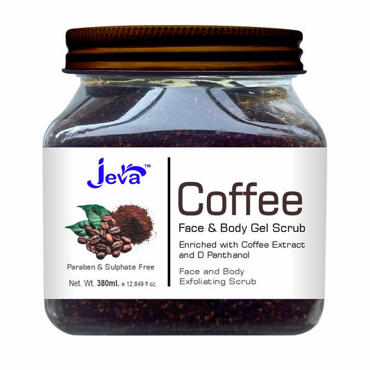 Jeva Coffee Face & Body Exfoliating Gel Scrub