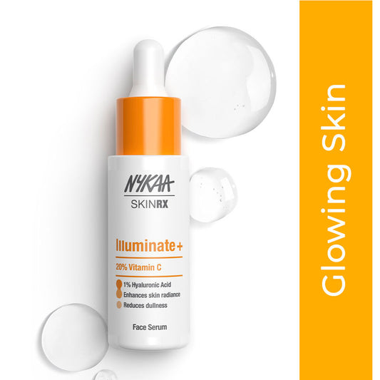Nykaa SkinRX 20% Vitamin C Face Serum for Radiant Skin with 1% Hyaluronic Acid