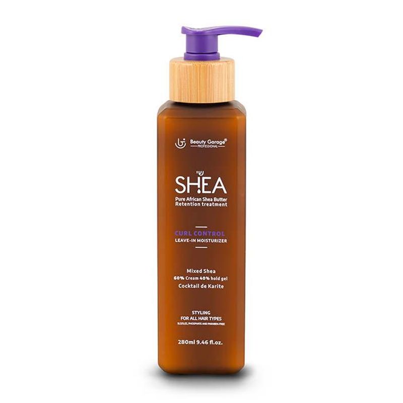 Beauty Garage Shea Retention Curl Control Leave In Moisturizer 60% Cream 40% Hold Gel