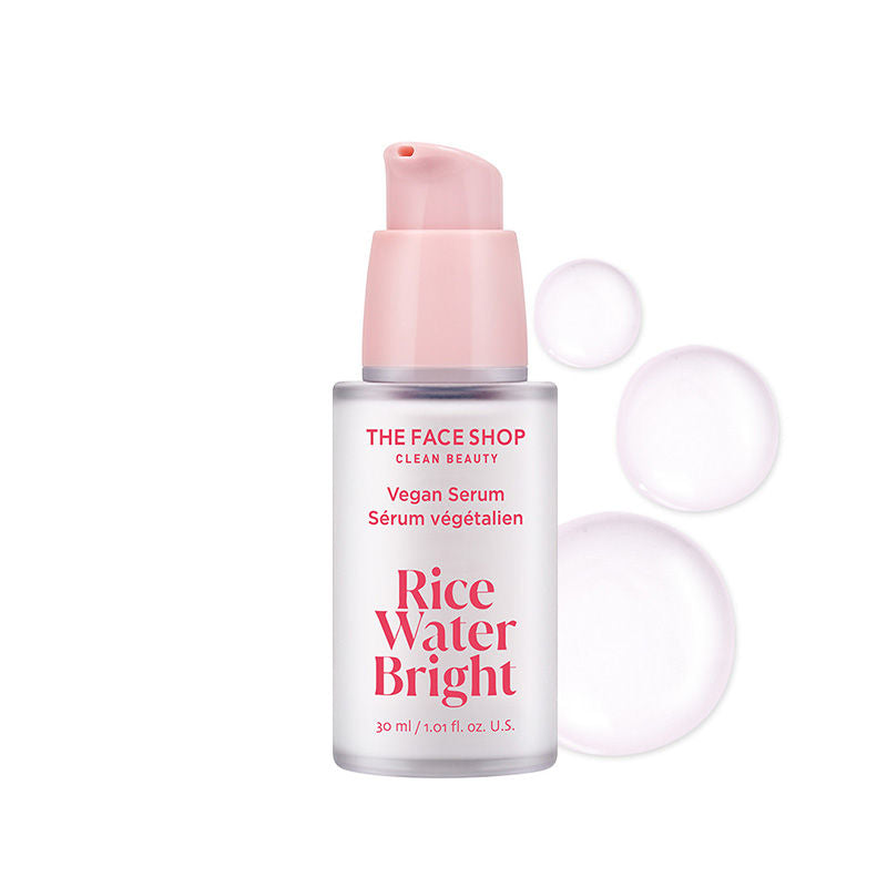 The Face Shop Rice Water Serum with Niacinamide & HA, Brightens Skin, Fades Blemishes & Acne Marks