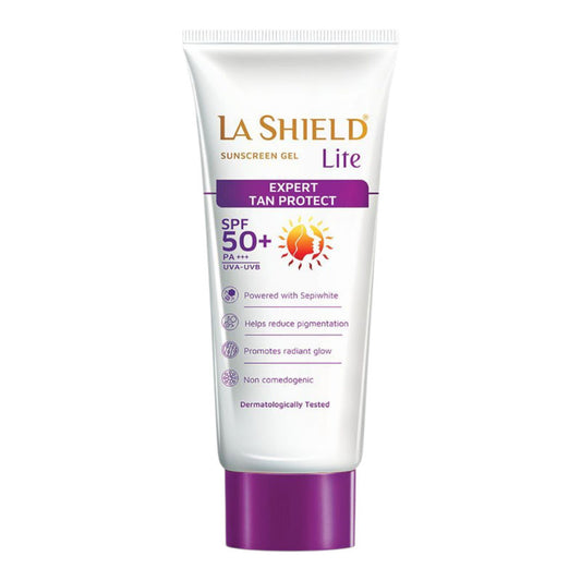 La Shield Lite SPF 50 PA+++ Mineral Sunscreen Gel Reduces Pigmentation & Dark Spots Oil-free