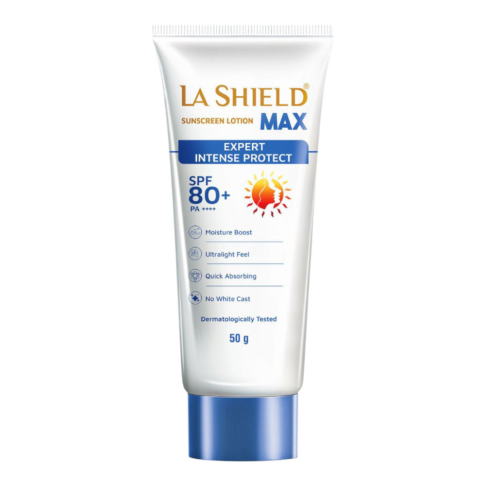 La Shield Max SPF 80+ PA++++ Intense Sun Protection Sunscreen Lotion