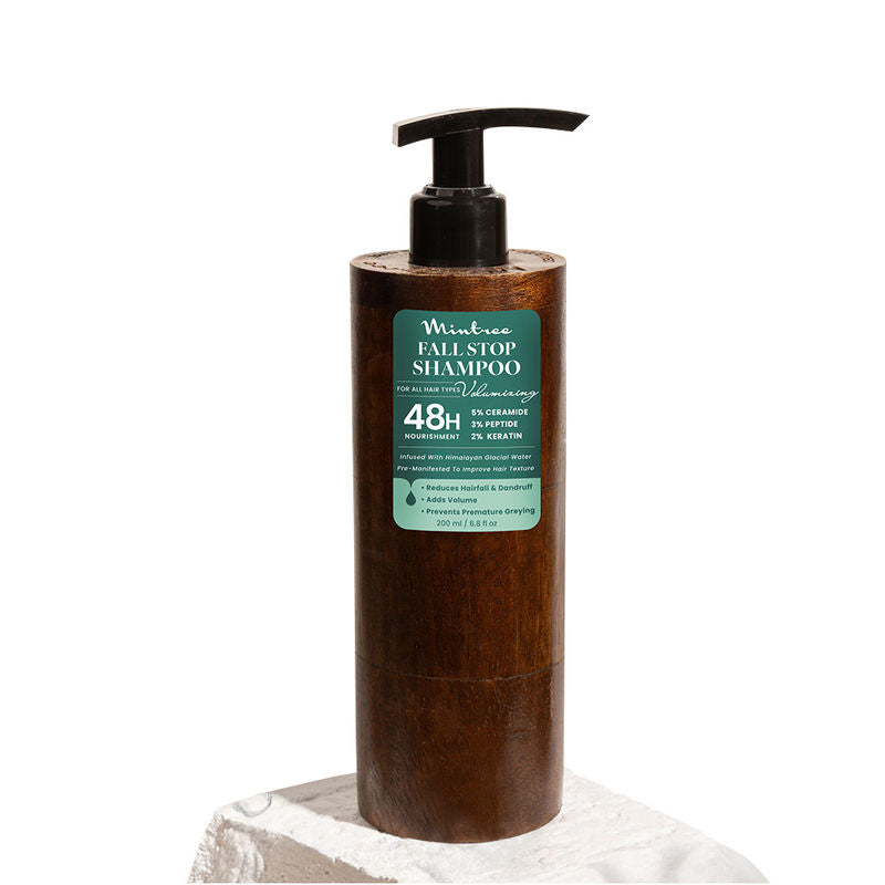 Mintree Organic Anti Hair Fall Shampoo with Ceramides&Rosemary Oil for Dry&Frizzy Hair|For Men&Women