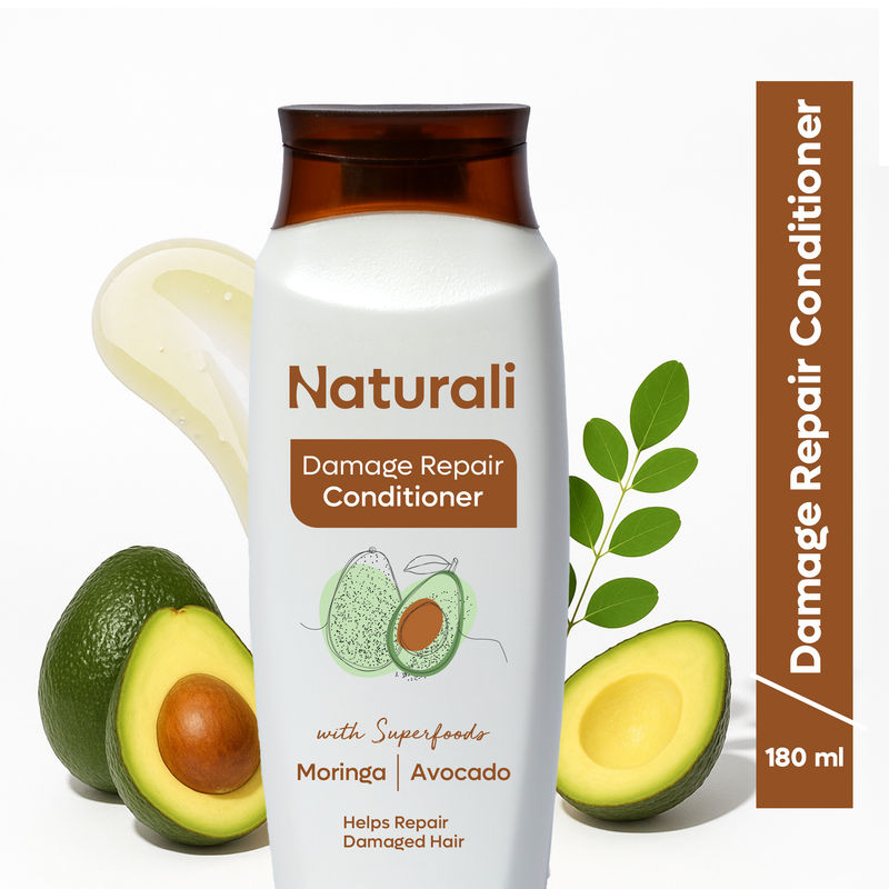 Naturali Damage Repair Conditioner with Moringa Oil & Avocado that Nourishes & Revitalizes hair 180ml