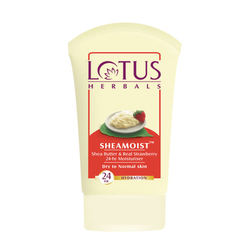 Lotus Herbal Sheamoist Shea Butter & Real Strawberry 24hr Moisturiser