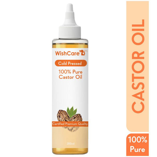 Wishcare 100% Pure Cold Pressed & Natural Hair & Skin Oil with Castor