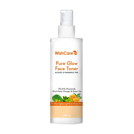 Wishcare Pure Glow Face Toner For Glowing Skin, Pore Tightening With 5% Fruit Aha & Niacinamide