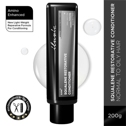 iluvia Squalene Restorative Conditioner, Lightweight Conditioning, Improves Elasticity
