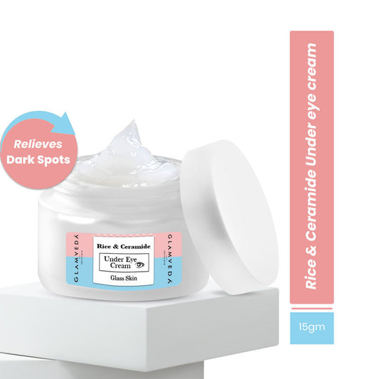 Glamveda Glass Skin Rice & Ceramide Under Eye Cream
