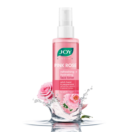 Joy Pink Rose Refreshing Hydrating Face Toner With Hazel & Peppermint