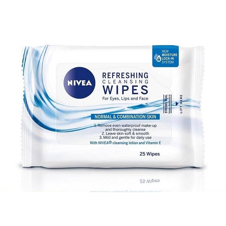 Nivea Face Care Daily Essentials Refreshing Facial Cleansing Wipes 25S