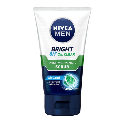 Nivea Men Bright 8H Oil Clear Pore Minimizing Scrub Air Cool 100G