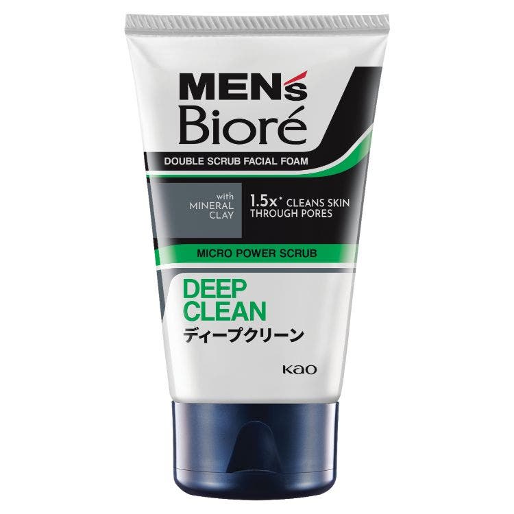 Biore Men Double Scrub Facial Foam 100G