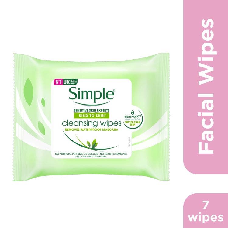 Simple Kind To Skin Cleansing Facial Wipes 7S#