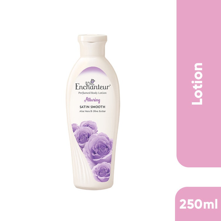 Enchanteur Satin Smooth Perfumed Hand & Body Lotion Alluring 250Ml