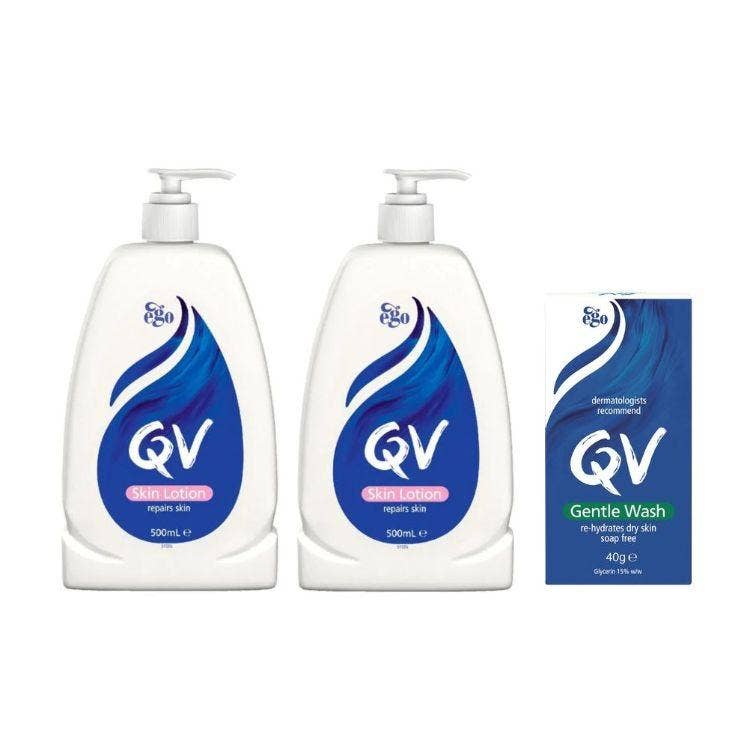 Qv Skin Lotion 500Ml P02# (On Pack Foc Qv Gentle Wash 40G)