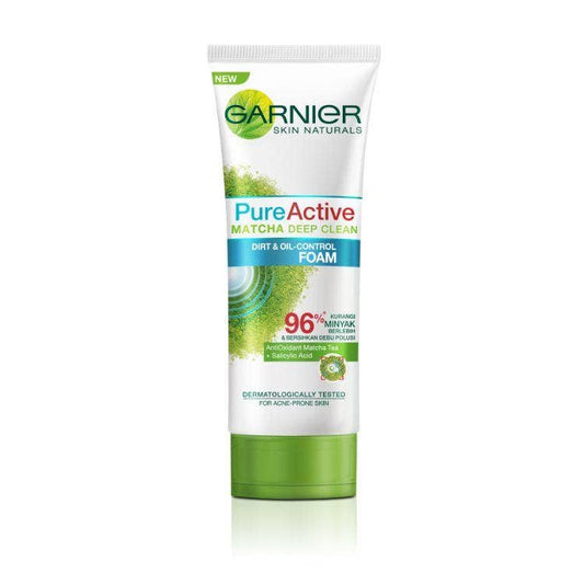 Garnier Skin Naturals Pure Active Matcha De-Tox Foam 100Ml