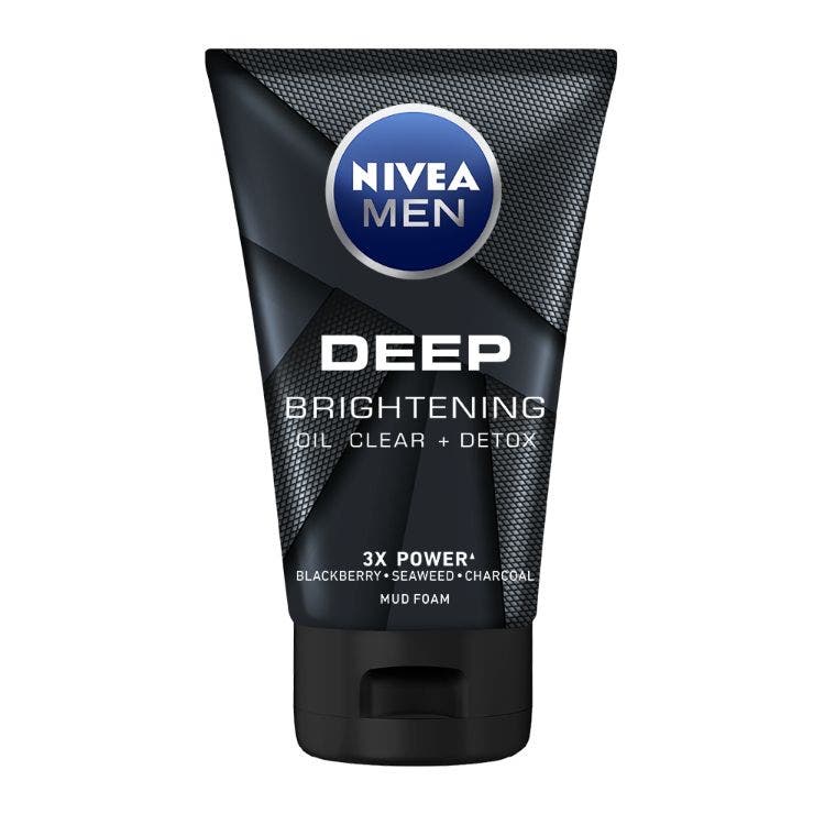 Nivea Men Deep Brightening Oil Clear Detox Mud Foam 100G