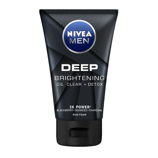 Nivea Men Deep Brightening Oil Clear Detox Mud Foam 100G