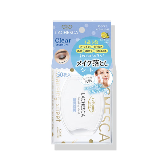 Kose Cosmeport Softymo Lachesca Cleansing Sheet Clear 50S