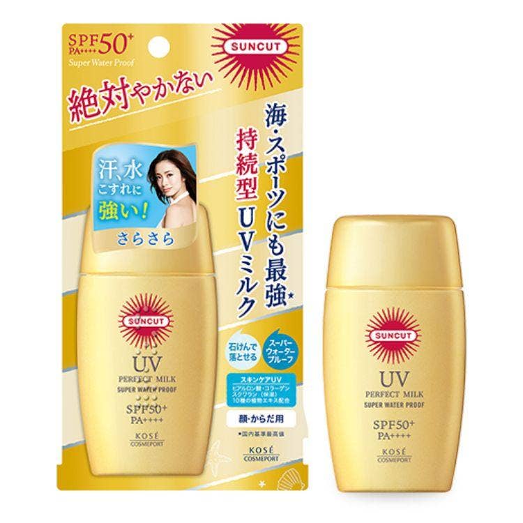 Kose Cosmeport Suncut Uv Perfect Milk Super Water Proof Spf50+ Pa++++ 60Ml