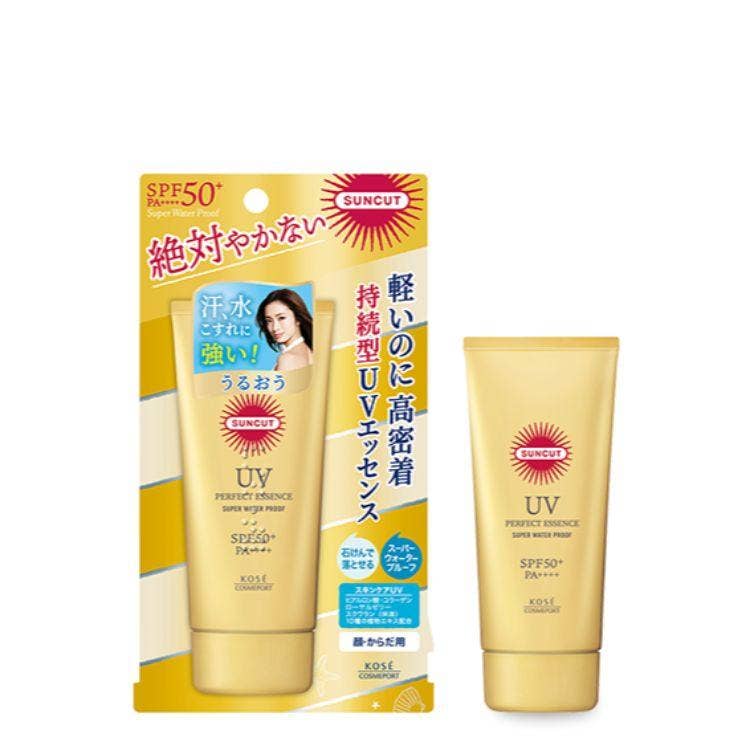 Kose Cosmeport Suncut Uv Perfect Essence Super Water Proof Spf50+ Pa++++ 60G