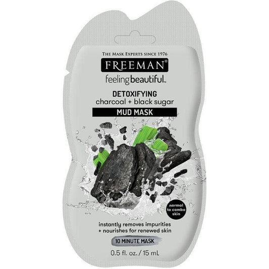 Freeman Feeling Beautiful Detoxifying (Charcoal + Black Sugar) Mud Mask 15Ml