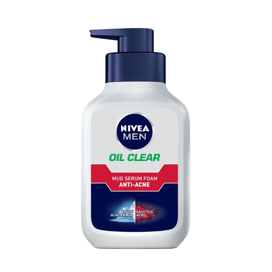 Nivea Men Oil Clear Anti Acne Mud Serum Foam 150G