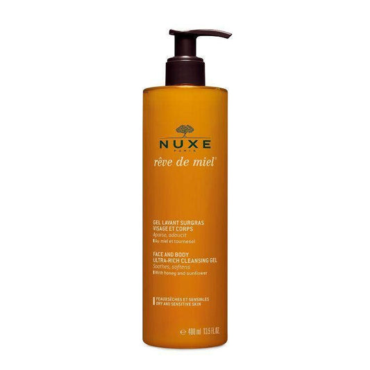 Nuxe Reve De Miel Face Cleansing And Body Ultra-Rich Cleansing Gel 400ml