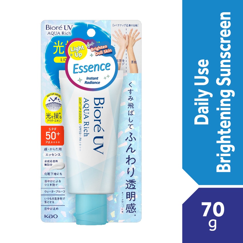Biore Uv Aqua Rich Light Up Essence Spf50+ Pa++++ 70G