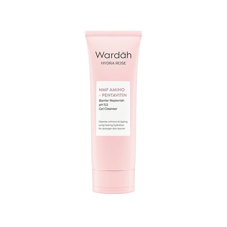 Wardah Hydra Rose NMF Amino + Pentavitin Barrier Replenish pH 5.5 Gel Cleanser 100 ml