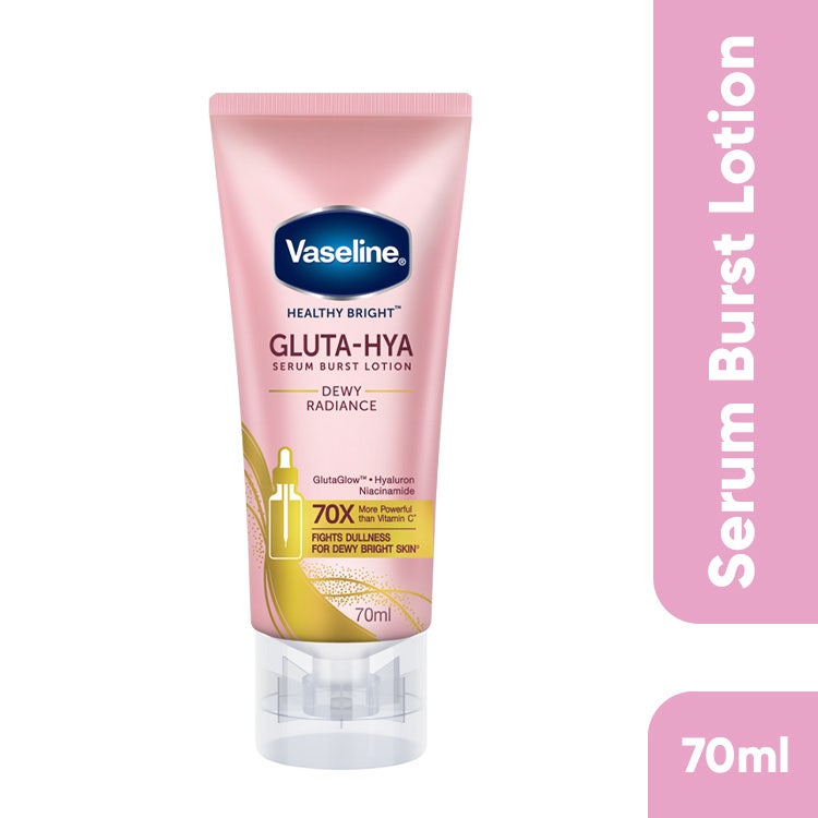 Vaseline Healthy Bright Gluta-Hya Serum Burst Lotion Dewy Radiance 70Ml