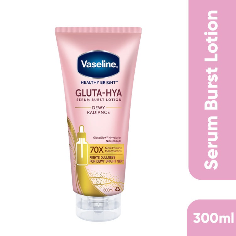 Vaseline Healthy Bright Gluta-Hya Serum Burst Lotion Dewy Radiance 300ML
