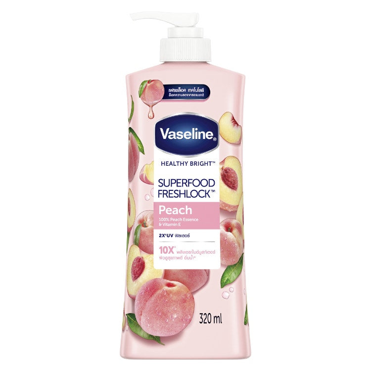 Vaseline Supervitamin Brightening Serum Peach Lotion 320Ml