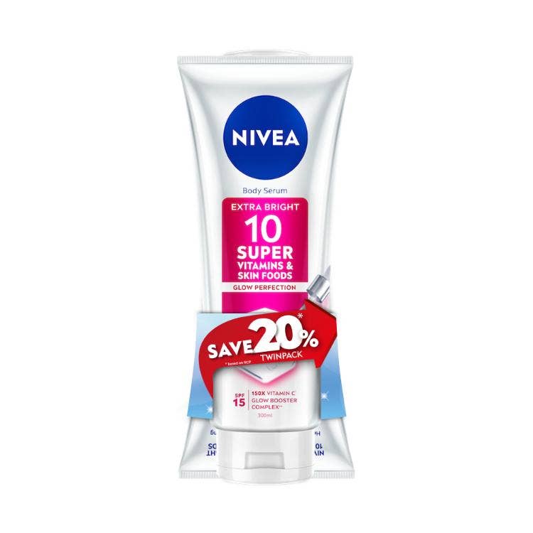 Nivea Extra Bright 10 Super Vitamins & Skin Foods Lotion 300Ml Po2#