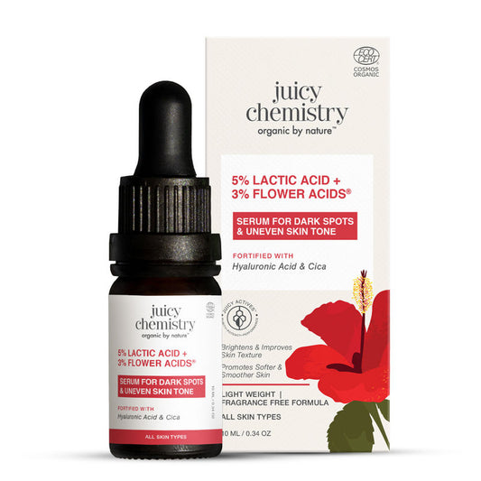 Juicy Chemistry 5% Lactic Acid + 3% Flower Acids Face Serum