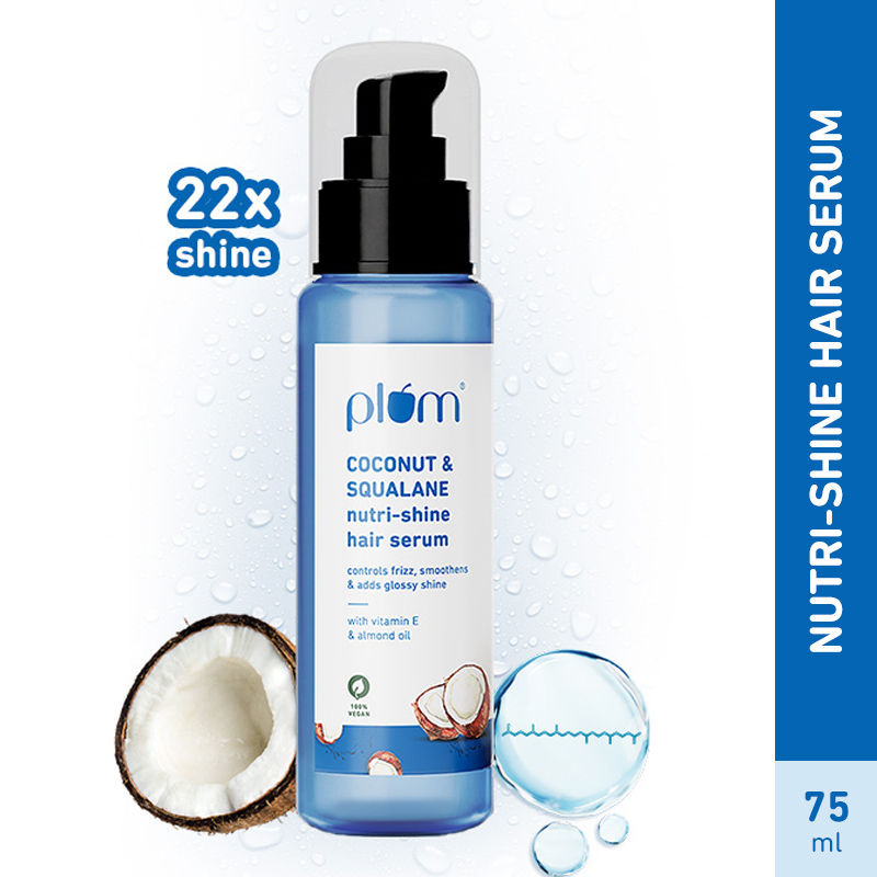 Plum Coconut Nutri-Shine Hair Serum For Smooth, Shiny Hair
