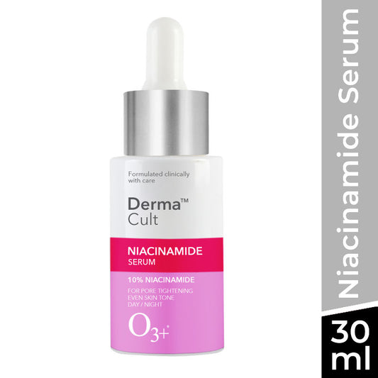 O3+ Derma Cult 10% Niacinamide Serum For Acne Marks, Blemishes, Oil Balancing & Dark Spots