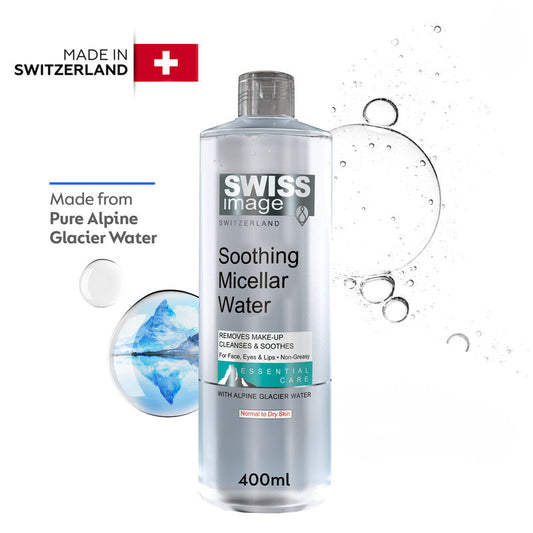 Swiss Image Soothing Micellar Water, Makeup Remover, Cleanses & Soothes Skin, For Face, Eyes & Lips