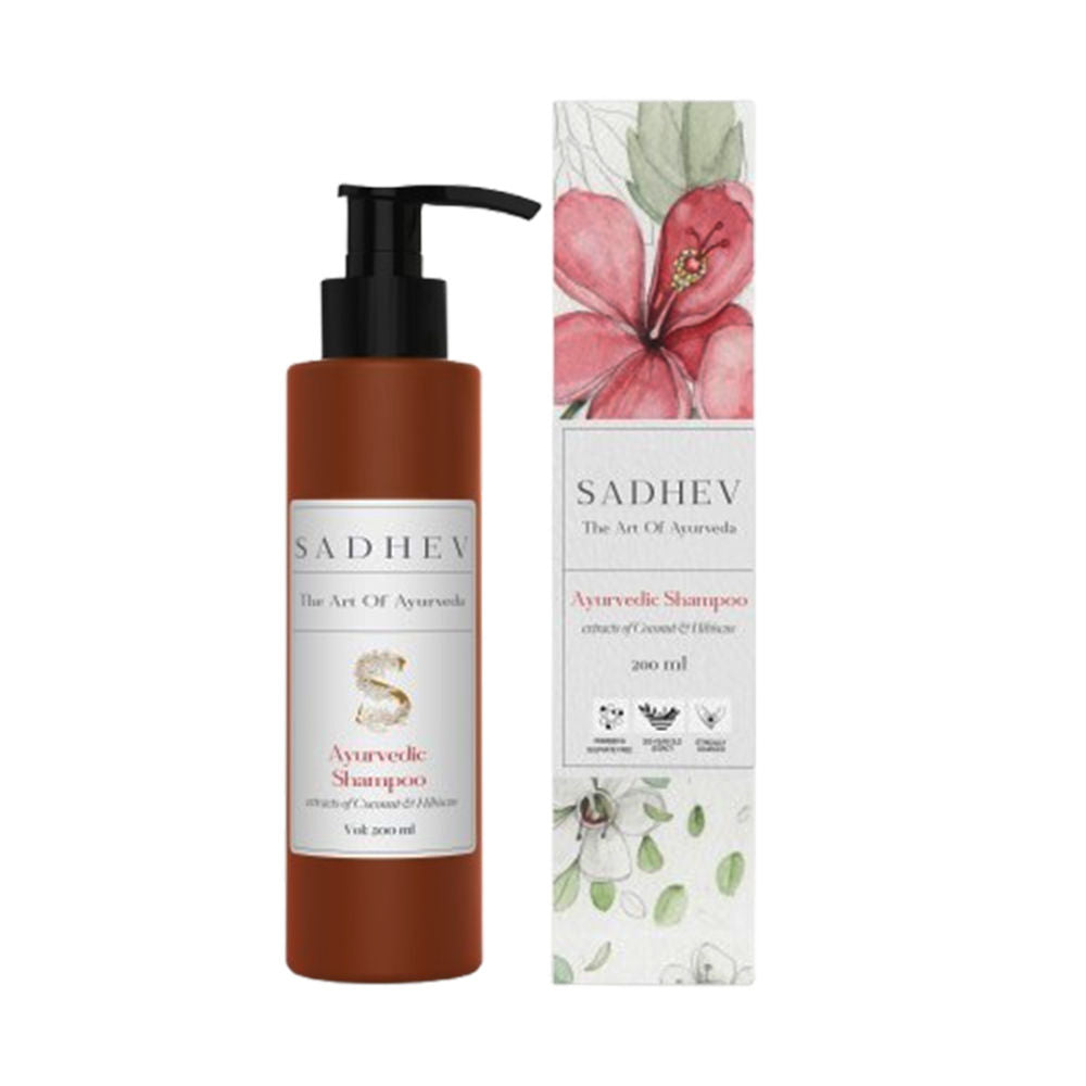 SADHEV Ayurvedic Shampoo - Coconut & Hibiscus