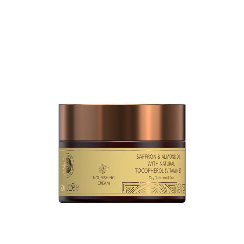 SoulTree Nourishing Cream - Saffron & Almond Oil with Natural Vitamin E
