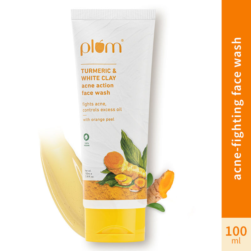 plum-turmeric-white-clay-acne-action-face-wash